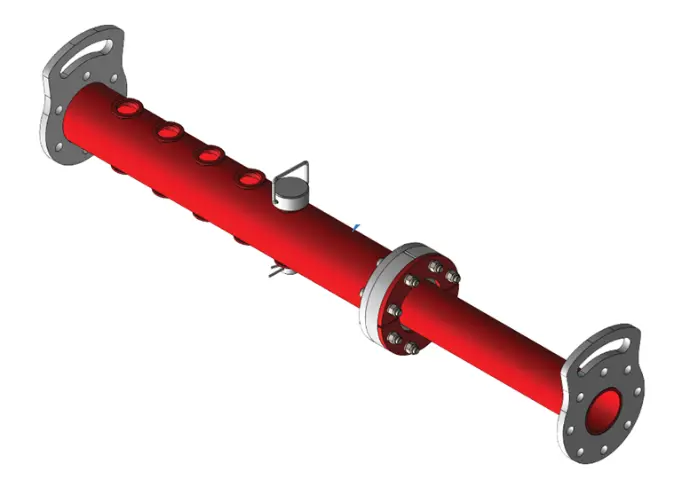 AJH adjustable tow bar CAD model