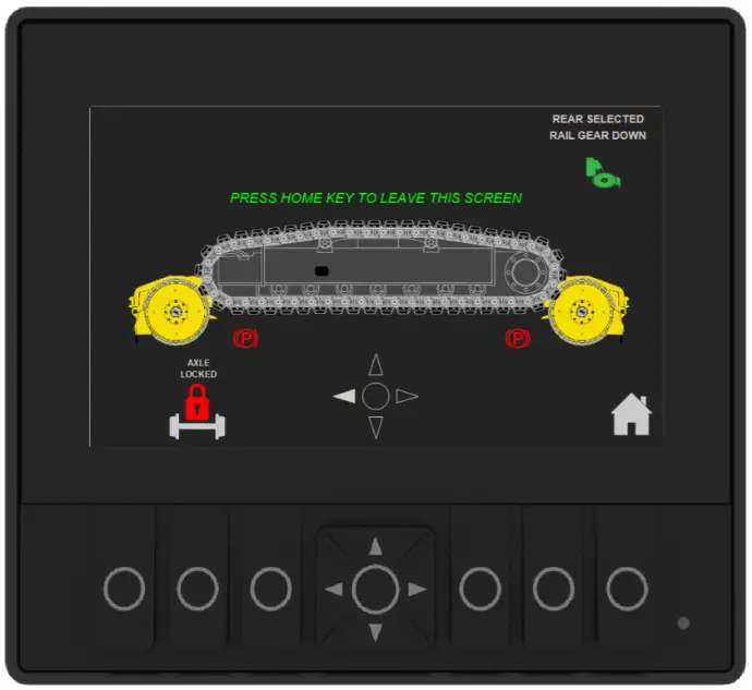 RRV Axle Deployment Control Screen