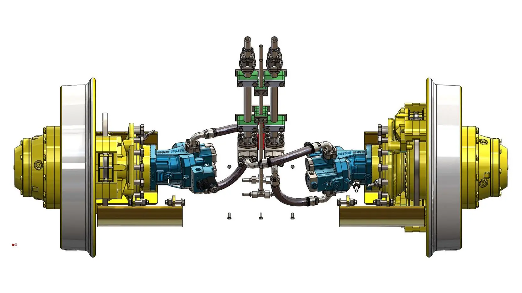 RRV Rail Axle Design CAD Model